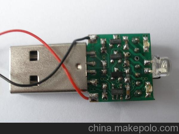 供應(yīng)銘特MT-9008新款USB充電式LED手電筒電子板 外殼批發(fā)圖片