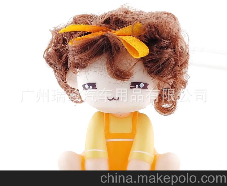 2011新款 車載摩絲搖頭娃娃 摩絲娃娃 汽車擺件 汽車用品