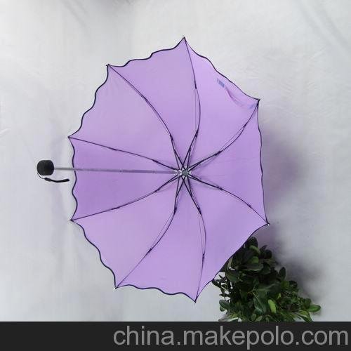 新款阿波羅雨傘可愛折疊傘女 遇水現(xiàn)花開花變色傘晴雨兩用三折傘圖片
