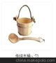 桑拿房木桶，木勺