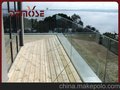 生产DM-K004“海岛”别墅式玻璃地槽护栏，海边铝槽建筑护栏