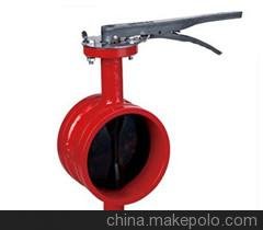 供應(yīng)奇眾D81X手柄溝槽軟密封蝶閥圖片
