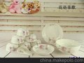 15头餐具 家居礼品 骨质瓷餐具 碗盘 勺子