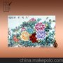 景德镇手绘富贵花开瓷板画 大师手绘瓷板画 瓷板画订制 瓷板画厂