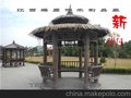 018 重檐茅草斗笠仿古亭 宜春凉亭 宜春木屋 宜春木结构 定