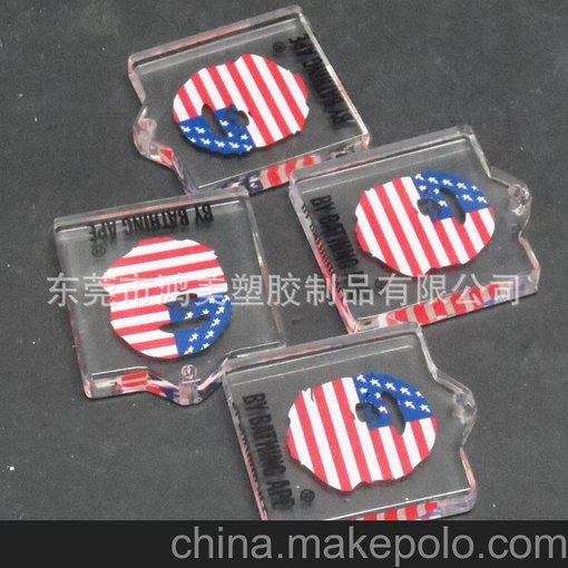 亞克力精美絲印鑰匙扣 鑰匙掛件 吊飾圖片