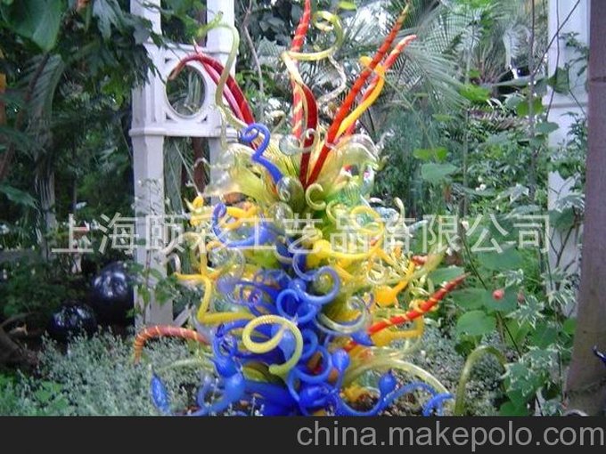 吹制藝術(shù)玻璃擺件 酒店軟裝飾品 別墅會所咖啡廳KTV工藝品 裝飾品圖片