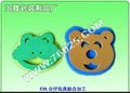 彩色EVA泡棉玩具，绿色EVA公仔胶贴，黄色EVA衬垫，咖啡色EVA