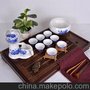 三瑞良瓷 厂家直销 富贵牡丹自动茶具 高档特色工艺陶瓷茶具