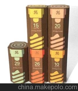 ：各種瓦絲型號節能燈禮品紙盒包裝圖片