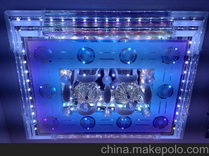 供應(yīng)LED水晶客廳吸頂燈廠家 LED吸頂燈品牌 品牌燈飾廠家圖片