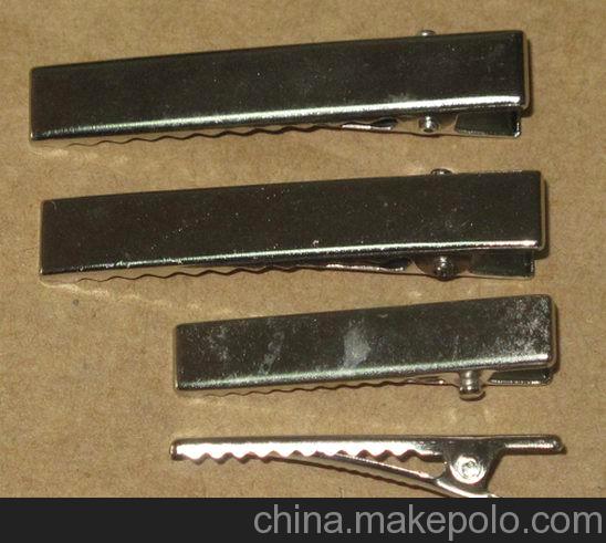 廠家供應5cm長方形鴨夾 9cm扁嘴夾 環保發夾 大灣飾品公司
