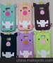 供应三星i9100皇冠猪硅胶手机壳  滴胶手机套