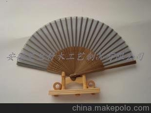 艾子牌 中國風(fēng)系列空白真絲扇裸扇批發(fā) 廠家定制 扇子圖片