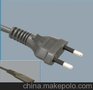 云环直销巴西INMETRO认证标准两芯半绝缘插头电源线可配八字尾C7