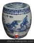 景德镇陶瓷酒瓶青花酒坛酒缸10斤全手工绘画雕刻密封带龙头0222