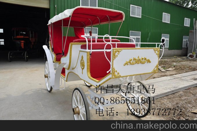 供應大唐皇馬中型歐式觀(guān)光馬車(chē)圖片