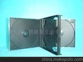 CD盒 24mm ps 4 碟装透明黑色底