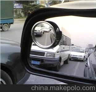 汽車后視鏡小圓鏡 360度盲點鏡 增大視野車鏡 2寸 對裝 銀色