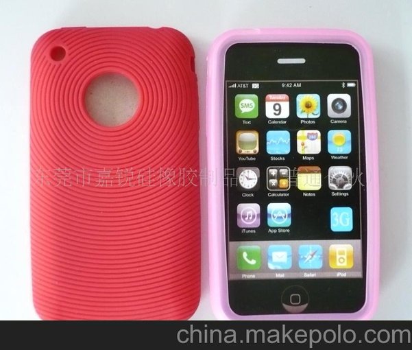 iphone3g同心圓硅膠套圖片