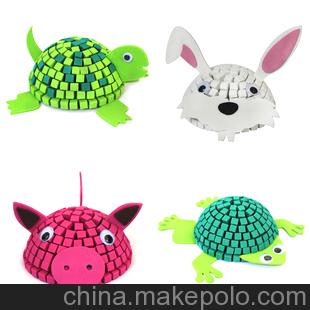 MELON 3D馬賽克動(dòng)物 創(chuàng)意DIY手工益智玩具 幼兒園專用教具 四款