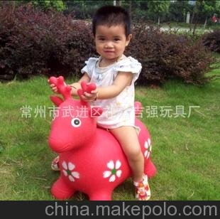 廠家直銷 大量批發(fā) 供應(yīng)塑膠玩具 跳跳馬 跳跳鹿圖片