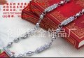 地摊热销产品 硬币材质 久久霸王金 仿白金项链 批发供应