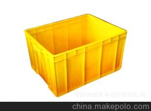 誠(chéng)信企業(yè)專業(yè)生產(chǎn)物流膠箱，黃色帶蓋周轉(zhuǎn)箱，塑料膠箱，黃色膠箱圖片