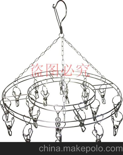 雅奇麗  162不銹鋼16夾雙層實心襪架圖片