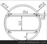 厂家供应东莞明眸B－23 T5铝塑外壳，外置电源铝塑管