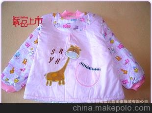 2012年新款兒童嬰幼兒純棉卡通罩衣外套倒穿衫雙層加厚加棉圖片