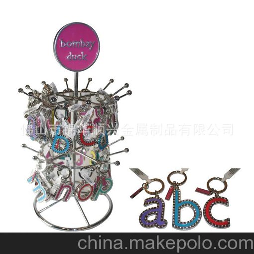 專(zhuān)業(yè)供應三角旋轉飾品貨架 粉色首飾展示架 耳環(huán)展示架HSX-286圖片