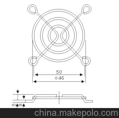 正品 加粗型6CM金屬網罩 6厘米風扇防護網罩 風扇網罩 機柜網罩
