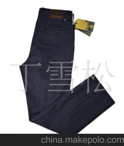 勁霸商務(wù)春夏薄款男直筒休閑褲圖片