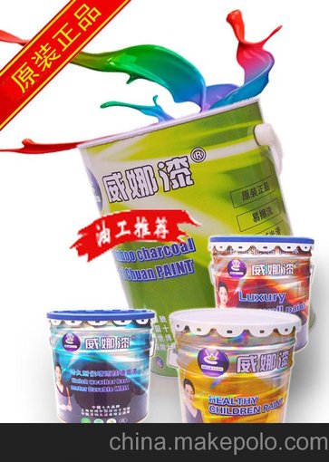 抗污耐擦洗低碳墻面漆中國品牌環(huán)保涂料料威娜漆圖片