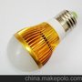 供应品鑫黄金色5W LED球泡/LED装饰灯/LED节能灯/厂家直销