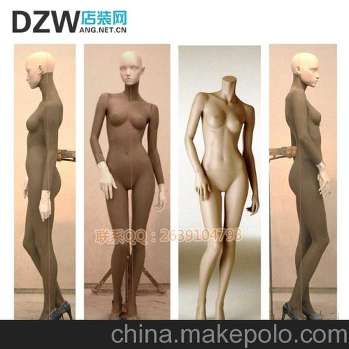 熱銷服裝店櫥窗展示道具：模特、衣架圖片