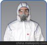 3M 4640白色带帽连体防护服