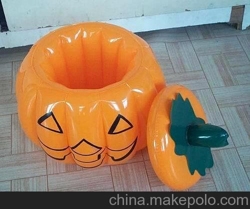 廠家供應(yīng)pvc充氣南瓜桶圖片