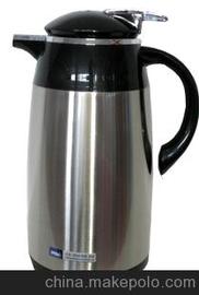金晟达不锈钢咖啡壶 真空玻璃内胆咖啡壶1.0L