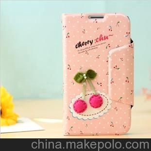韓國happymori小紅帽 三星n7100 note2 左右開保護皮套 支架皮套