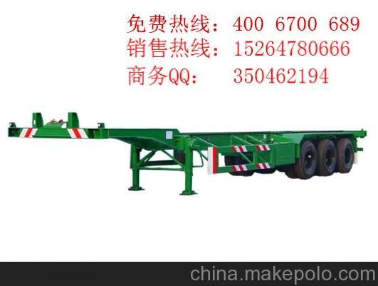 重型框架式集裝箱運輸車圖片