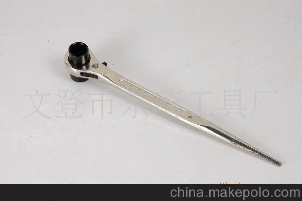 供應精品拋光鍍鉻尖尾棘輪扳手(開口,梅花,兩用扳手)圖片