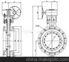 供应德隆阀门D343H蝶阀  碳钢法兰三偏心蝶阀