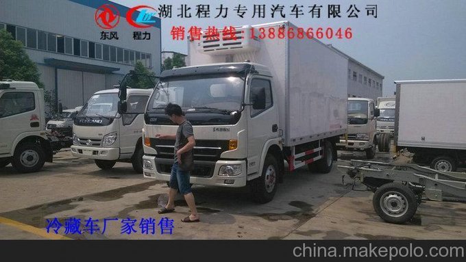 江鈴3~5噸冷鮮肉食品牛羊肉屠宰場配送冷藏車圖片