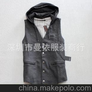 外貿(mào)原單厚款休閑時(shí)尚馬夾723 韓版 百搭 新款 女裝批發(fā) 原單圖片