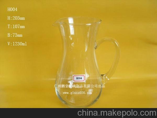 供應(yīng)醒酒器 調(diào)酒壺 玻璃分酒器 手把倒酒壺 搖酒器 醒酒壺圖片