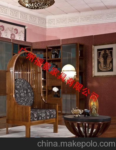 福景家具 餐廳家具 實(shí)木休閑家具 無(wú)扶手實(shí)木休閑椅 三木印象圖片