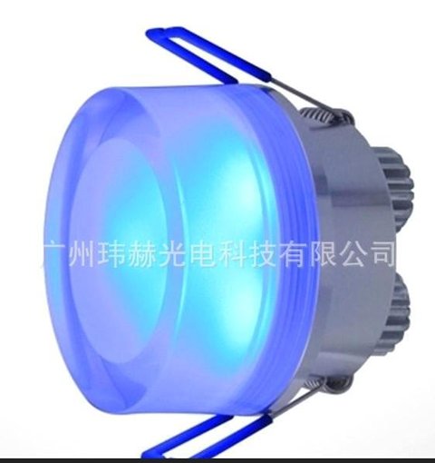  絕此一家 LED廠家直銷(xiāo)3W大功率迷你型藍(lán)光led天花燈 質(zhì)保兩年圖片