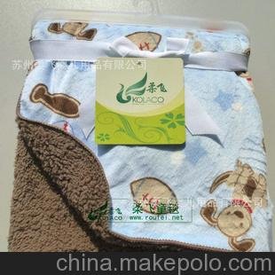 批發(fā)短毛絨童毯 外貿(mào)童毯/嬰兒毛毯/品牌毛毯 雙面絨毛毯 密拷毯圖片
